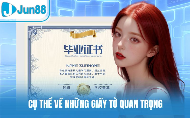 Cụ thể về những giấy tờ quan trọng