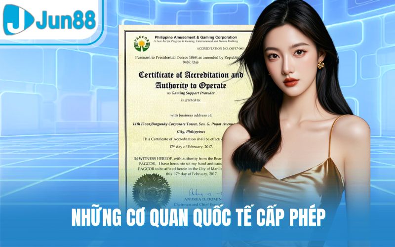 Những cơ quan quốc tế cấp phép
